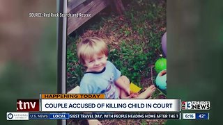 Couple accused of killing child due in court