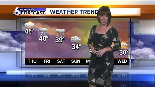 Drier Wednesday before more rain, snow sweep in late Thursday into Friday