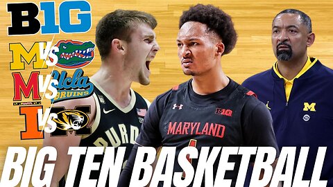 Big Ten Basketball Podcast: Michigan Recap | Illinois & Maryland Preview | B1G Draft | Predictions