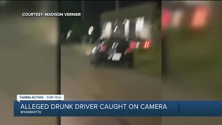 Alleged drunk driver caught on camera