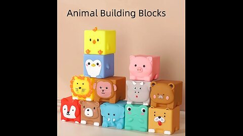 Creative Cognition Sensory Game Block Cute Animal Cartoon Children's Puzzle