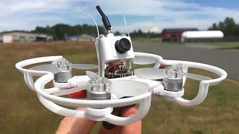 EMAX Babyhawk Micro FPV Racing Drone First FPV Flight With Floureon Lipo Battery