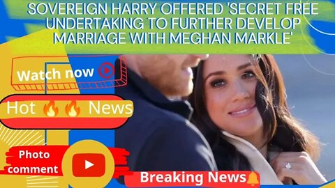 Sovereign Harry offered 'secret free undertaking to further develop marriage with Meghan Markle'