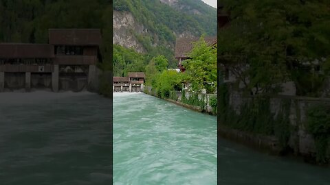 Relaxation time with the Interlaken river. Watch all relaxing videos on the channel. #shorts #relax