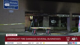 Fire damages businesses in Raytown