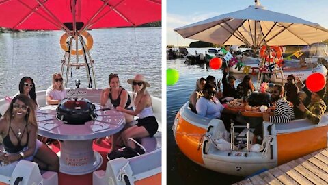 You Can Rent 'BBQ Donuts' Near Montreal To Spend A Summer Day Floating Away