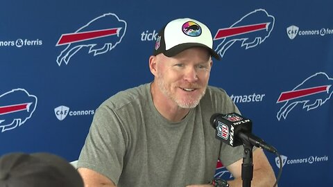 Buffalo Bills head coach Sean McDermott speaks on the final day of training camp