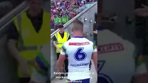 Raiders star Jack Wighton is mocked by a young footy fan #shorts