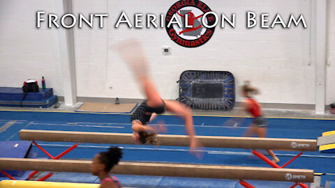 Front Aerial on Beam | Training on Balance Beam