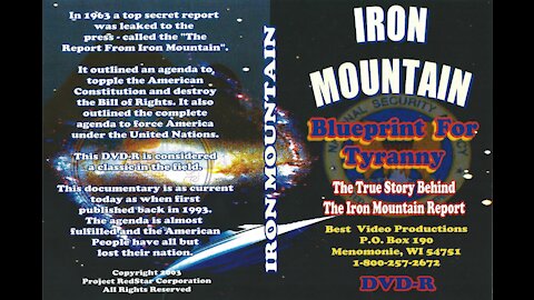 Iron Mountain — Blueprint For Tyranny — THE Classic in its Field!