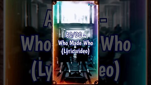 AC/DC - Who Made Who (Lyrics) #shorts