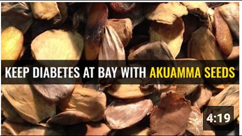 Keep diabetes at bay with akuamma seeds