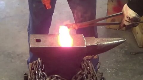 Forging some knifes