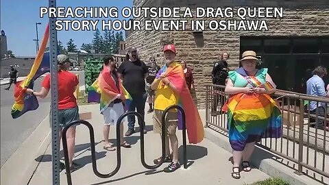 PREACHING OUTSIDE DRAG QUEEN STORY HOUR EVENT