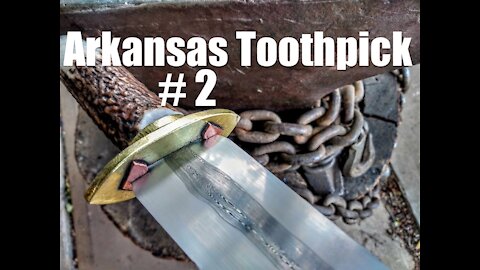 Forging An Arkansas Toothpick # 2, Blacksmithing, Bladesmithing