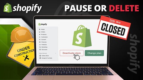 How To Delete Your Shopify Store | Pause or Deactivate Shopify