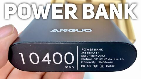 10000mAh 3-USB Port Battery Power Bank by ANGUO Review