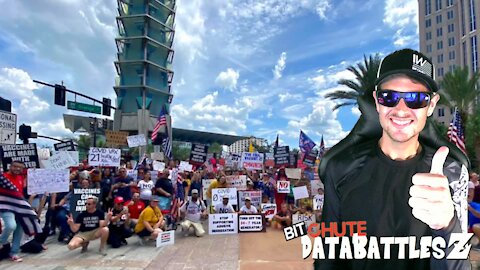 Hundreds March Against Vaxx Mandates In Orlando, Supporting First Responders