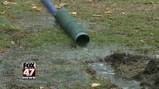 Homeowners pumping out sewage