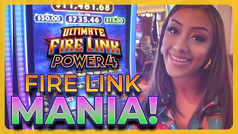 Ultimate Fire Link Power 4: Slot Bonus Mania! 5 Different Wins, 3 Machines.
