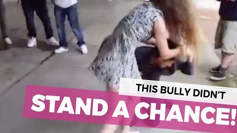 Tough Girl Takes On Bully And Shows Him Who Is The Boss
