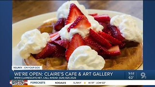 Claire's Cafe & Art Gallery selling takeout food