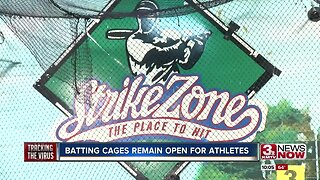 Batting cages remain open for athletes