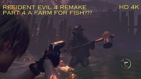 Resident Evil 4 Remake part 4: a farm for fish? #Resident evil 4