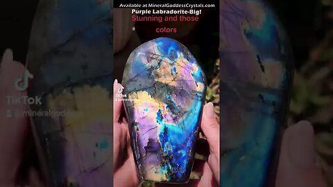 Labradorite Purple Labradorite Psychic Abilities Mineral Goddess Labradorite Crystals for Grounding