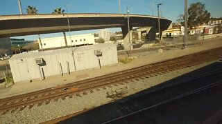 Amtrak Coast Starlight departing from L.A. Union Station