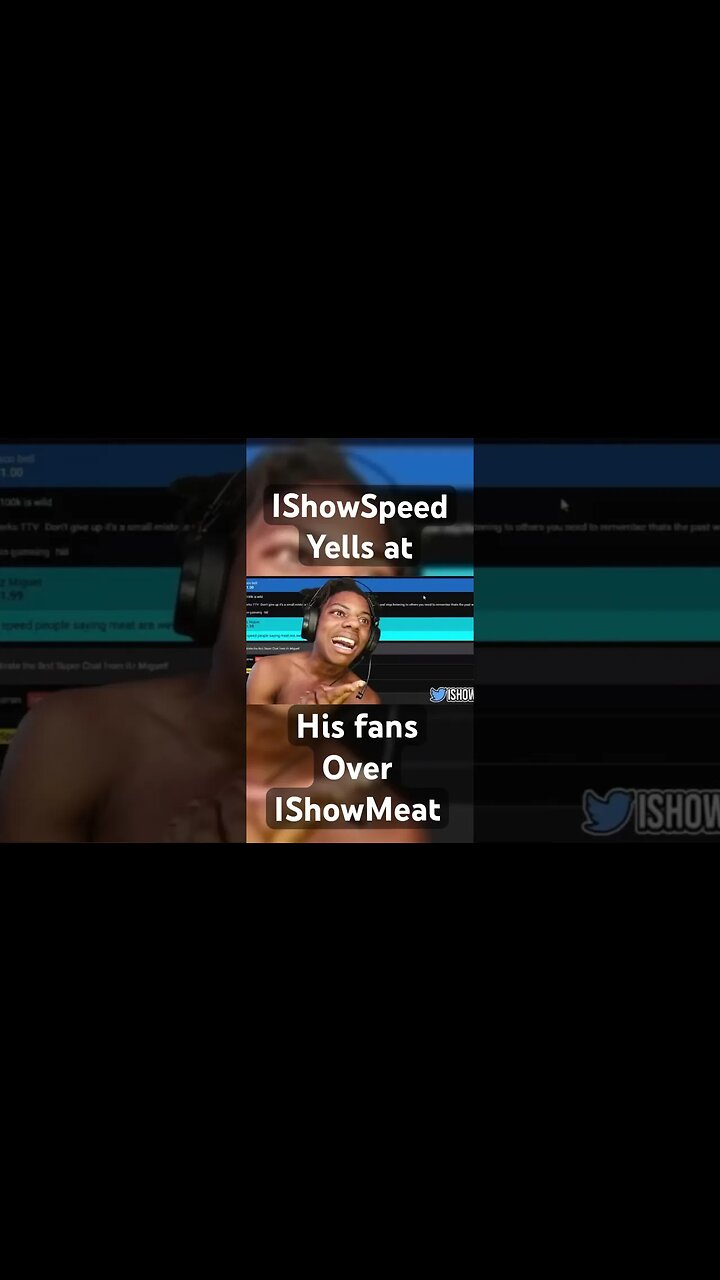 IShowSpeed breaks silence after accidentally flashing 'meat' to