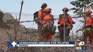 Homeowners prepare for wildfire