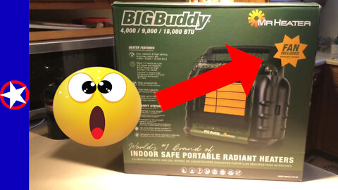 NEW!! Mr Heater Big Buddy WITH FAN! Unbox Test - Safe Indoor Heating For Power Outage/Grid Down
