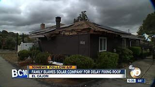 Family blames solar company for roof dispute