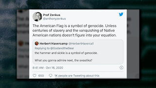 Columbia University Professor Calls American Flag a Symbol of Genocide
