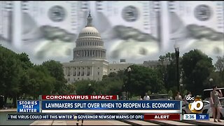 Lawmakers split over when to reopen U.S. economy