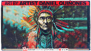 Time-Lapse Drawing & digital art | Native American Indian | - by Artist Daniel Quinones