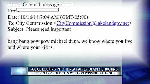 Threatening e-mail sent to Lakeland city commissioner accused of killing man