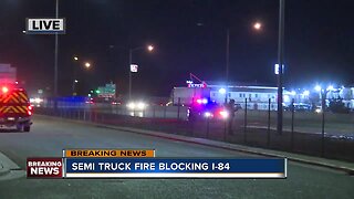 All lanes back open after semi-truck fire on I-84 in Caldwell