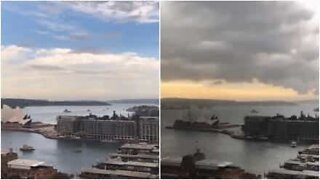 Timelapse mostra tempestade que paira sobre Sydney