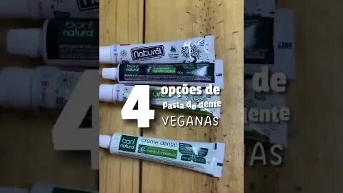 4 opções de pasta de dente veganas