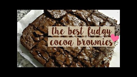 THE BEST FUDGY COCOA BROWNIES | Recipe
