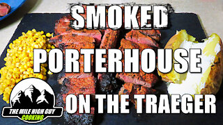 Reverse Seared Porterhouse Steak On The Traeger Smoker