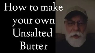 Making butter from scratch