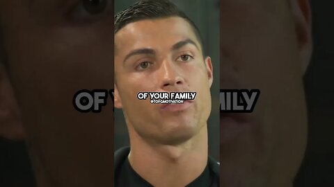 POWERFUL LIFE ADVICE - Cristiano Ronaldo (MUST WATCH) #shorts