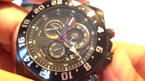 Stuhrling Original Nautica Sports Swiss Quartz Dial Watch Black 287.33591 Review