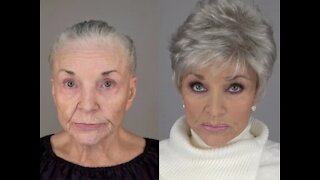 80 Year Old Recreates Her Younger Face: A MAKEOVERGUY® Makeover