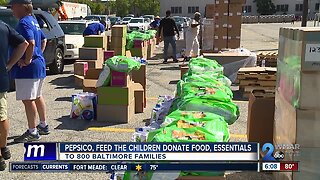 PepsiCo and Feed the Children donated food and essentials to hundreds of Baltimore families