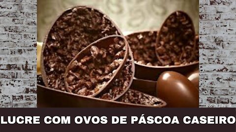 #LUCRANDO com OVOS de #PÁSCOA Caseiro l Apostila com 50 #Receitas