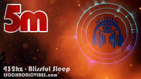 432hz Blissful Sleep with Wind Noise, Binaural Beats & Isochronic Tones for Help Sleeping